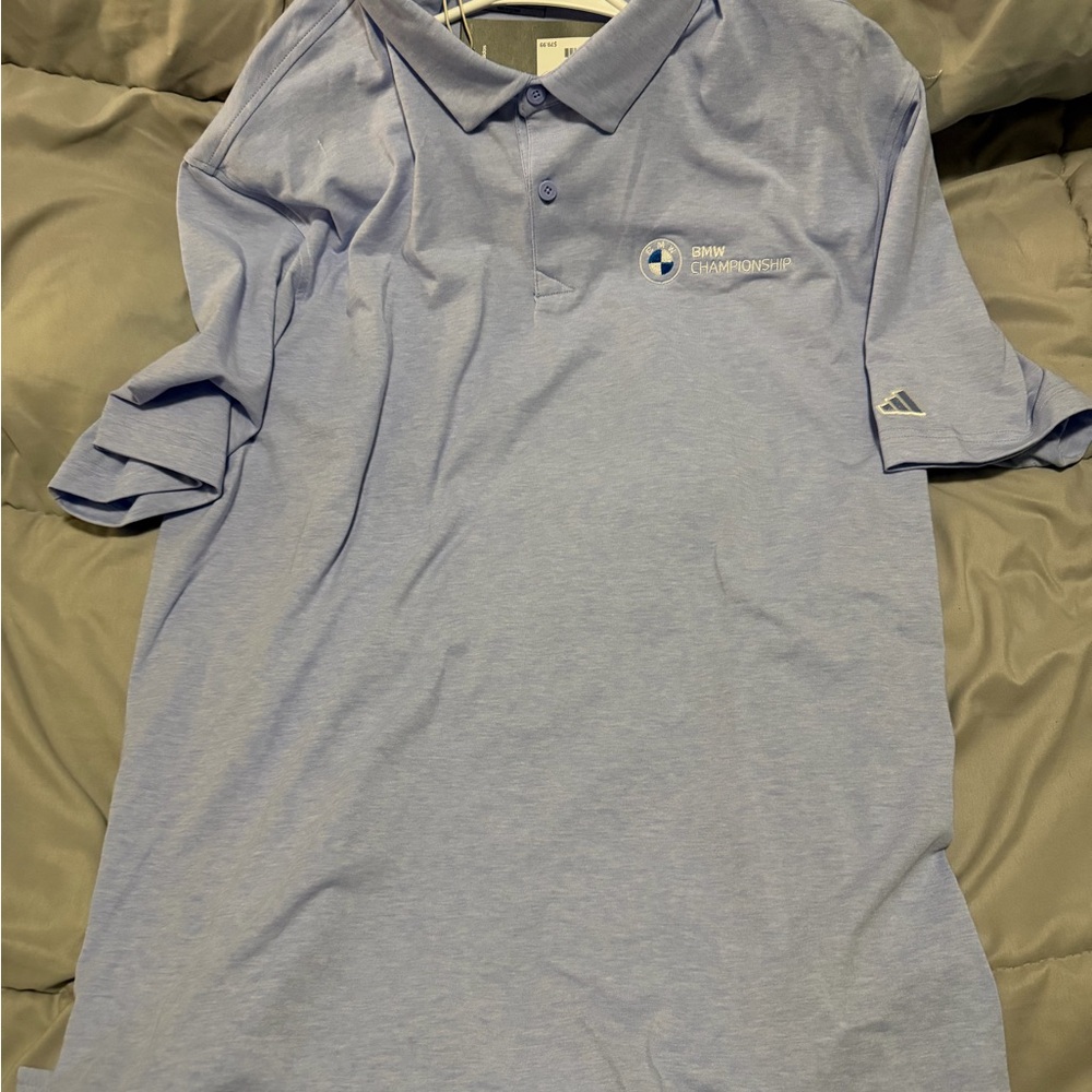 adidas Light Blue BMW Championship Polo